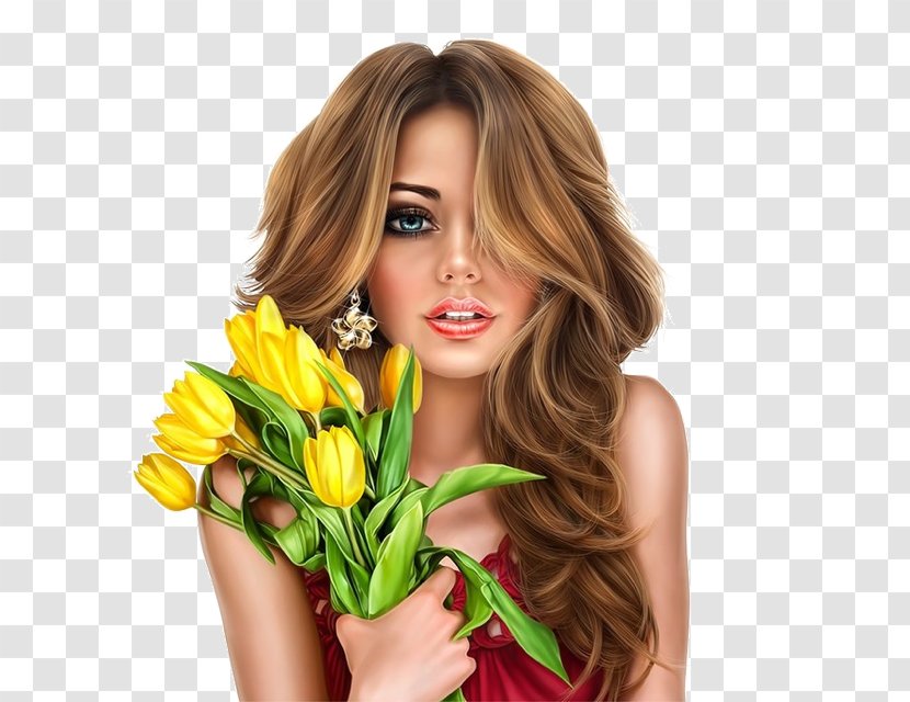 Clip Art GIF Бойжеткен Woman - Flower Arranging Transparent PNG