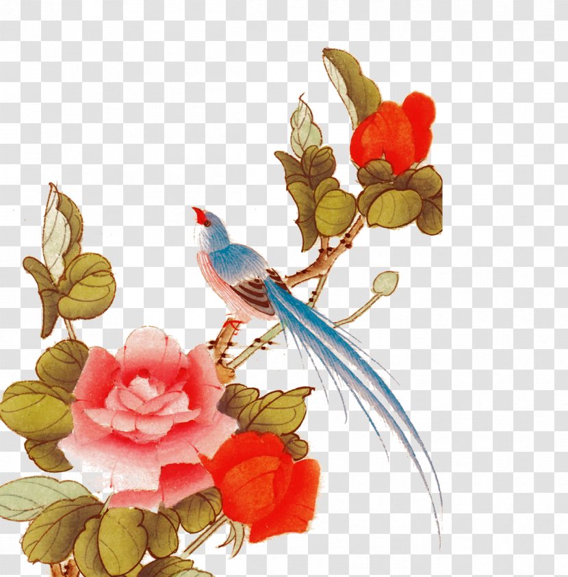 Chinese Style Bird Material - Art - Gongbi Transparent PNG