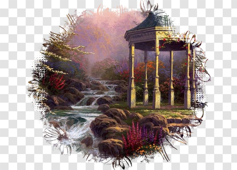 Landscape Painting Art February - Picture Frame Transparent PNG