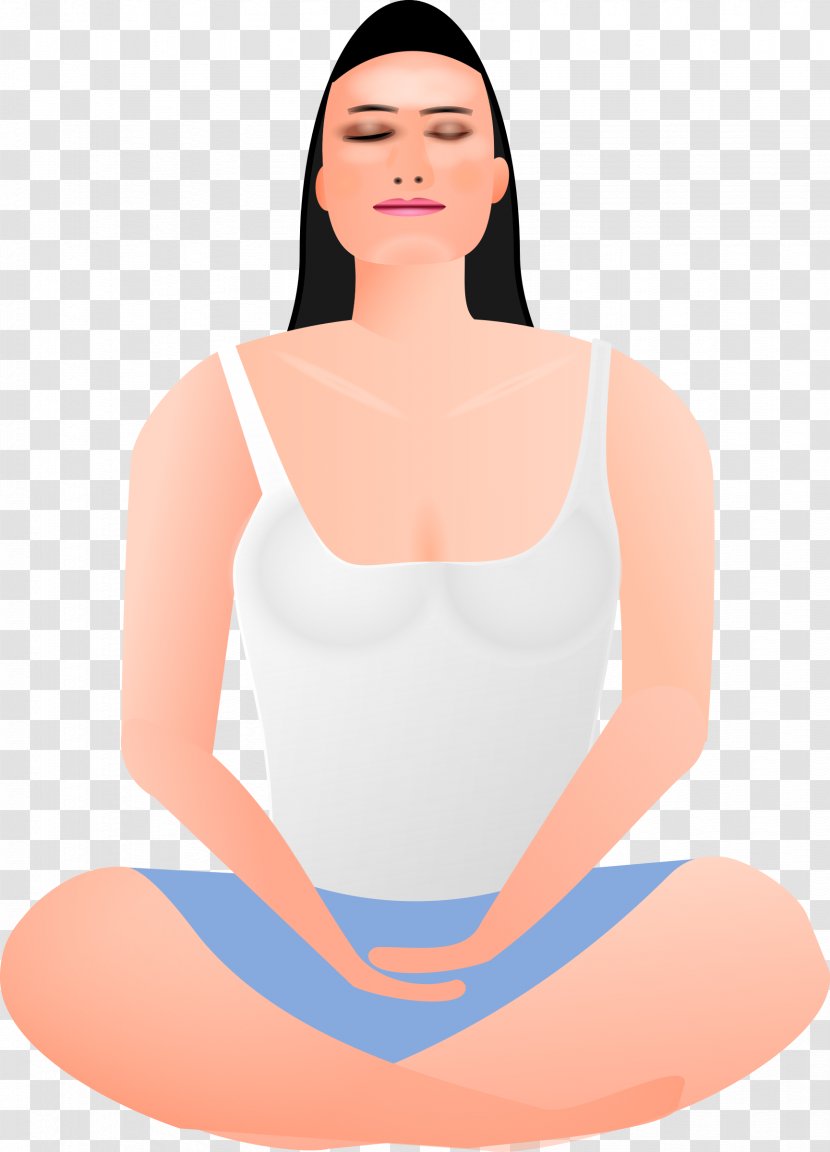 Yoga Woman Clip Art - Watercolor - Meditation Transparent PNG