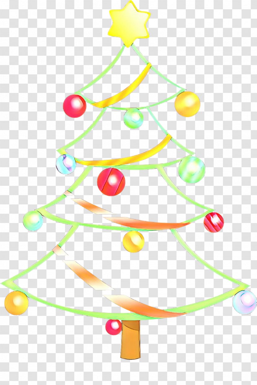 Christmas Tree Line - Holiday - Pine Family Fir Transparent PNG