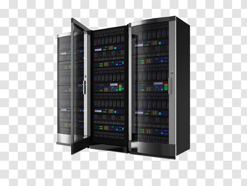Data Center 19-inch Rack Computer Servers Network - Electronic Device - NETWORK CABLING Transparent PNG