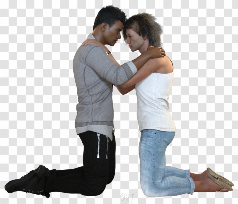 Shoulder Human Behavior Hip Homo Sapiens - Couple Fight Transparent PNG