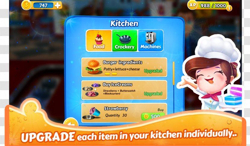 Restaurant Mania Santa Cooking Game Screenshot Android - Toy Transparent PNG