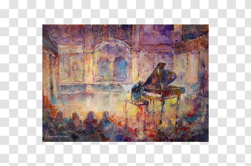 Watercolor Painting Recital Piano Pianist - Cartoon Transparent PNG