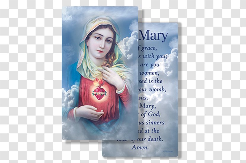 Mary Mother's Day Father's - Holy Card Transparent PNG
