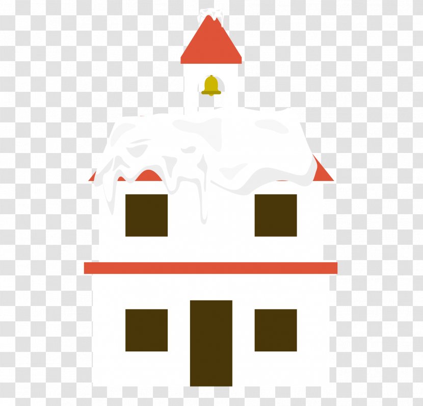 Roof Building Snow - Vector Church Transparent PNG
