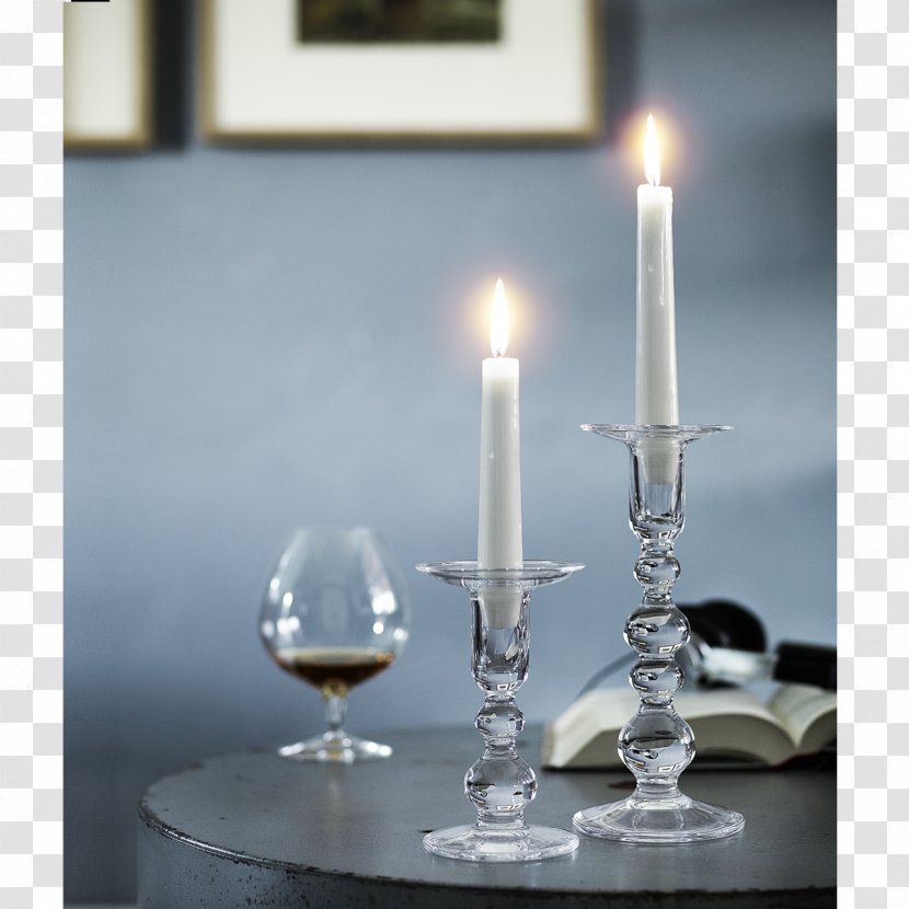 Holmegaard Charlotte Amalie Candlestick Tealight Glass - Clear Vase Transparent PNG