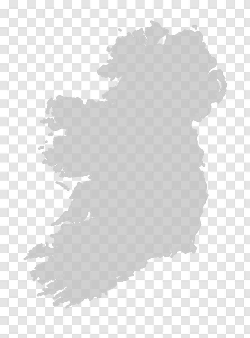 Atlas Of Ireland Blank Map Northern - Tree Transparent PNG