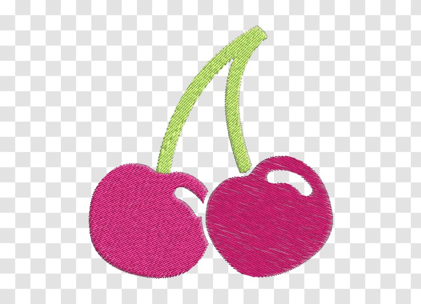Embroidery Fruit Cherry Live Television Performance - Cereja Transparent PNG