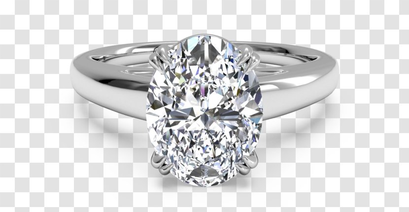 Engagement Ring Diamond Cut Princess - Body Jewelry - Platinum Transparent PNG