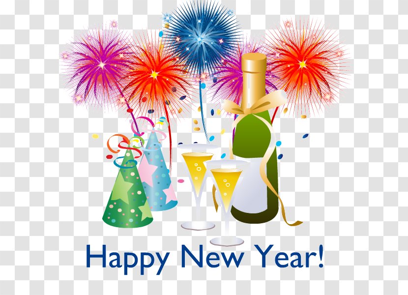 New Year's Day Eve Clip Art - 2017 - Happynewyearfireworks Transparent PNG