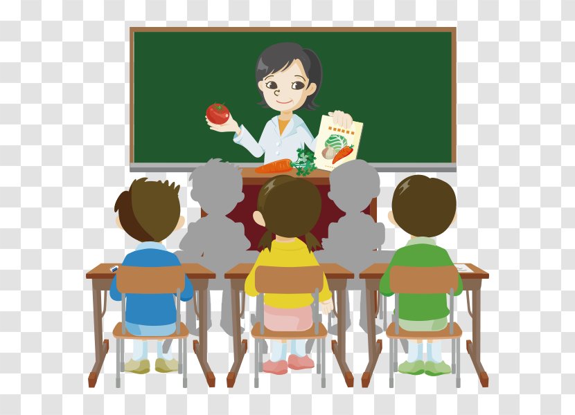 Clip Art Illustration Human Behavior Cartoon Character - Classroom - Going To School Transparent PNG