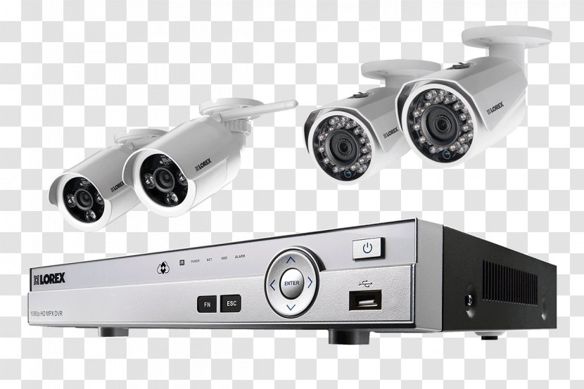 Wireless Security Camera Home Closed-circuit Television Alarms & Systems Digital Video Recorders - Surveillance Transparent PNG