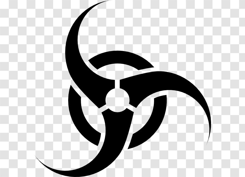 Biological Hazard Symbol Biology Clip Art - Stencil Transparent PNG