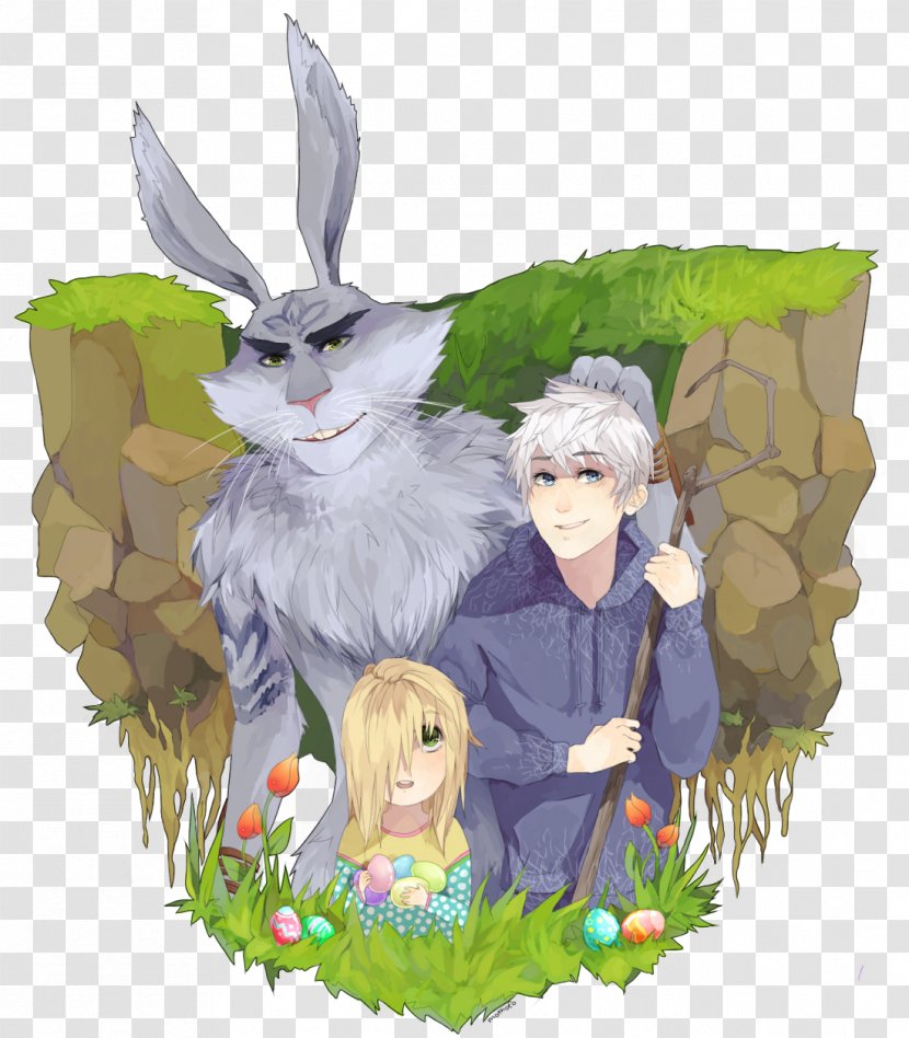 Bunnymund Rabbit Jack Frost Sophie Bennett Easter Bunny - Silhouette Transparent PNG