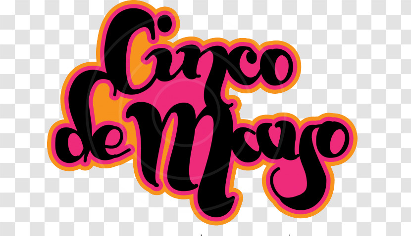 Logo Cinco De Mayo Text Film Title Design Pink M Transparent PNG
