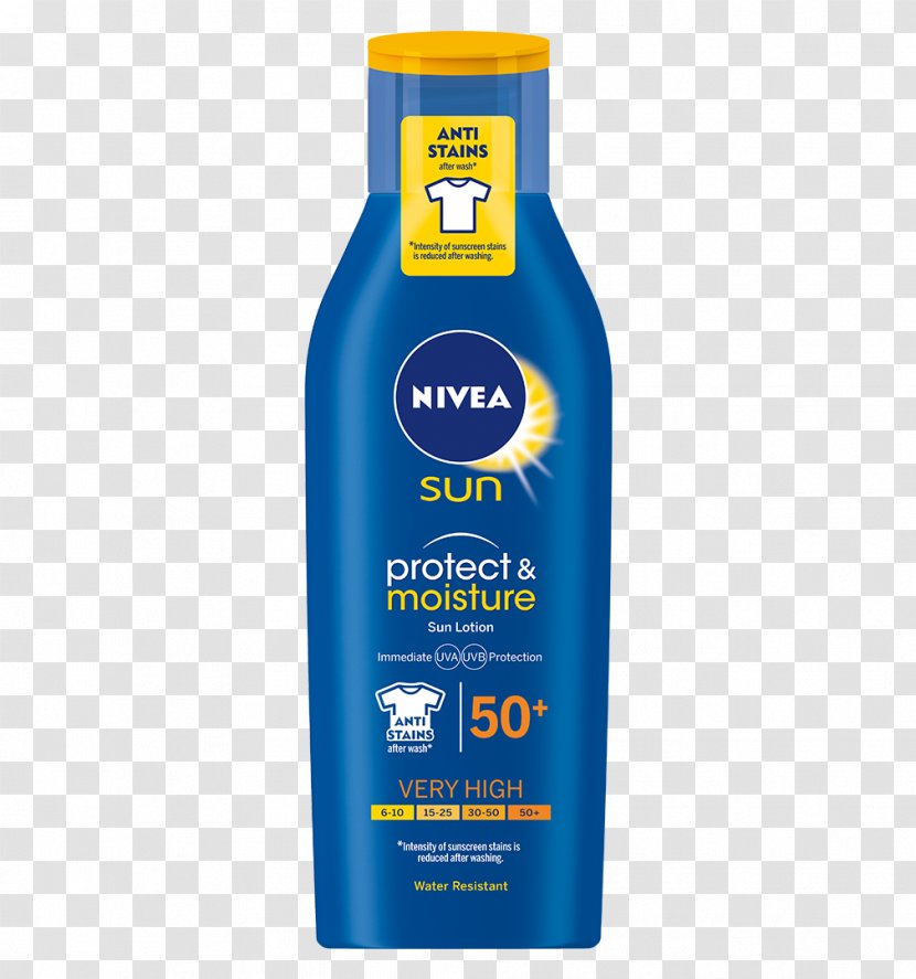 Sunscreen Lotion Factor De Protección Solar Nivea Cream - Cosmetics - Sun Transparent PNG