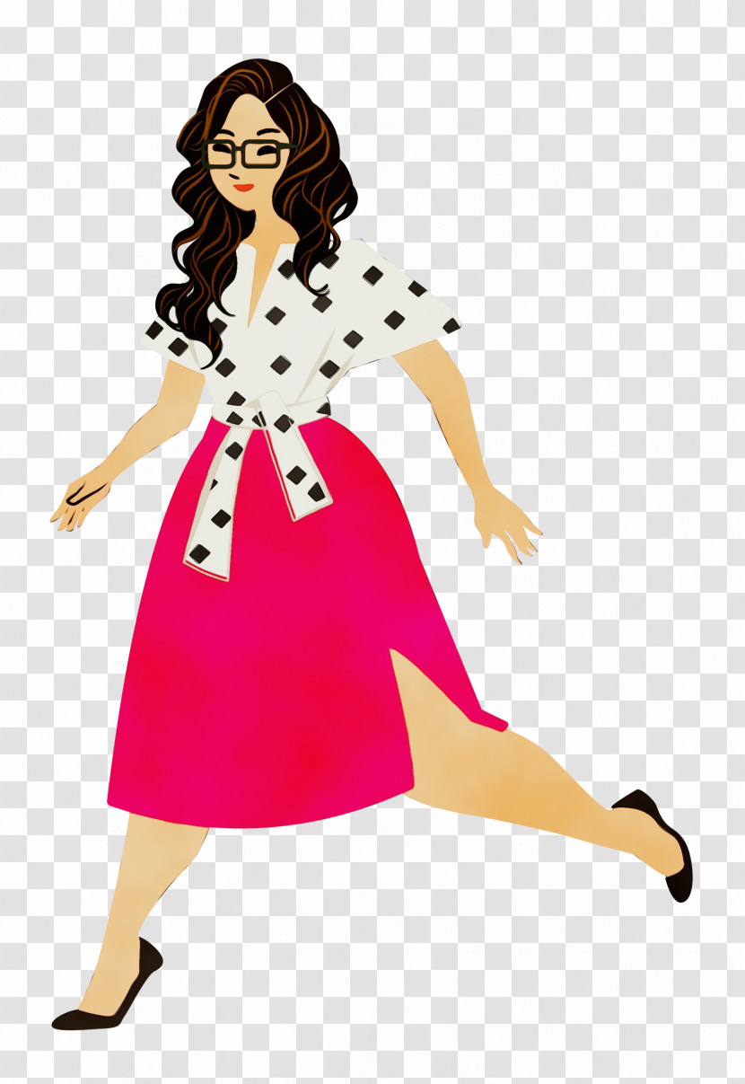 Costume Joint Cartoon Pin-up Girl Pattern Transparent PNG