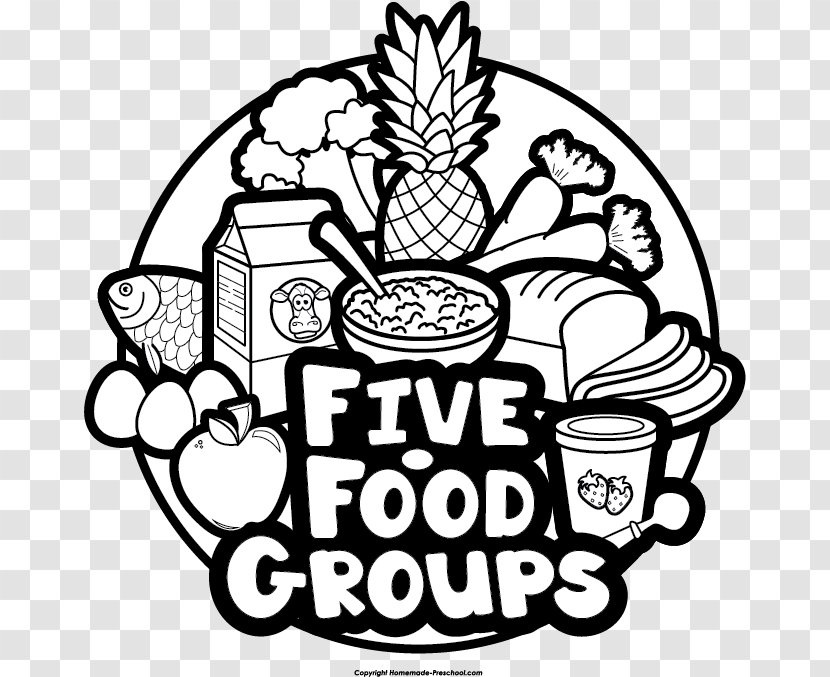 Food Group Vegetable Black And White Clip Art - Flower - Free Posters Transparent PNG