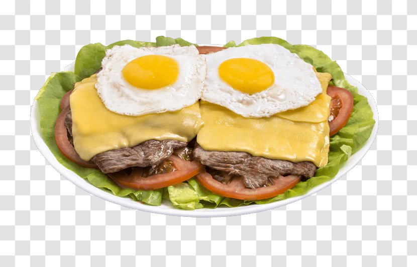 Breakfast Sandwich Chivito Cheeseburger Fried Egg Bauru - Food - Bread Transparent PNG