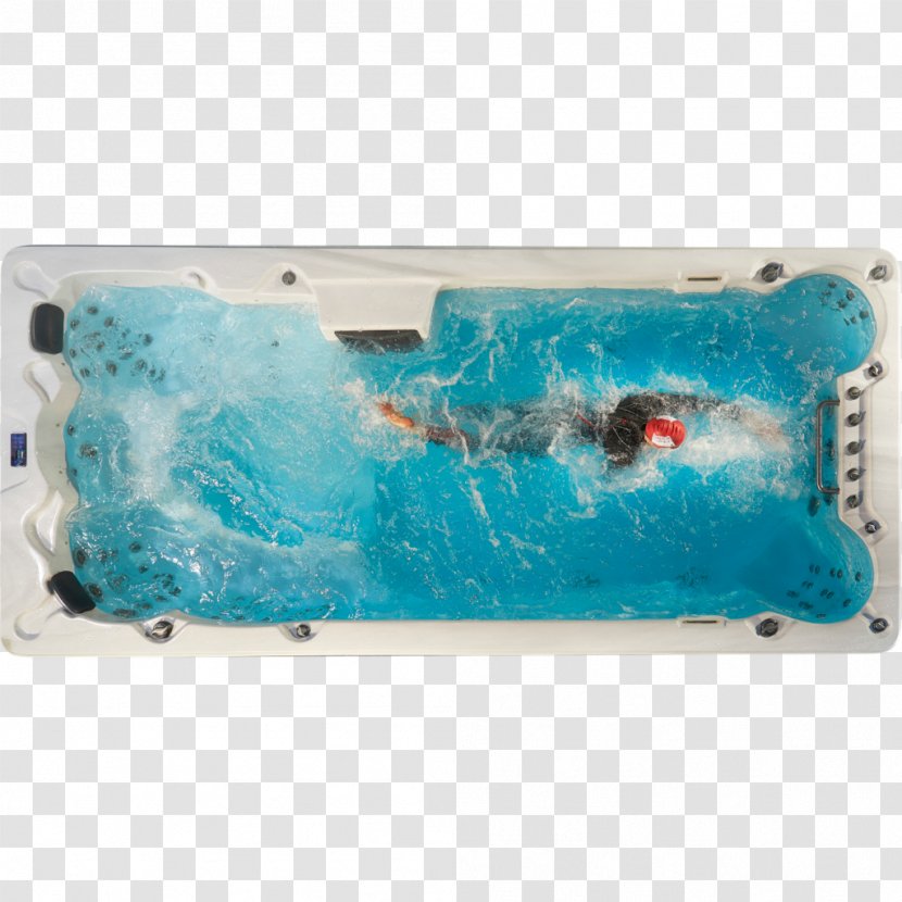 Hot Tub Plastic Turquoise Spa Light - Marine Mammal - Pool Transparent PNG