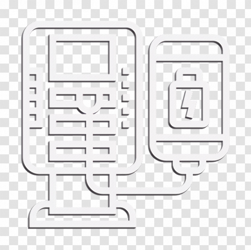 Hotel Services Icon Charging Icon Touch Screen Icon Transparent PNG