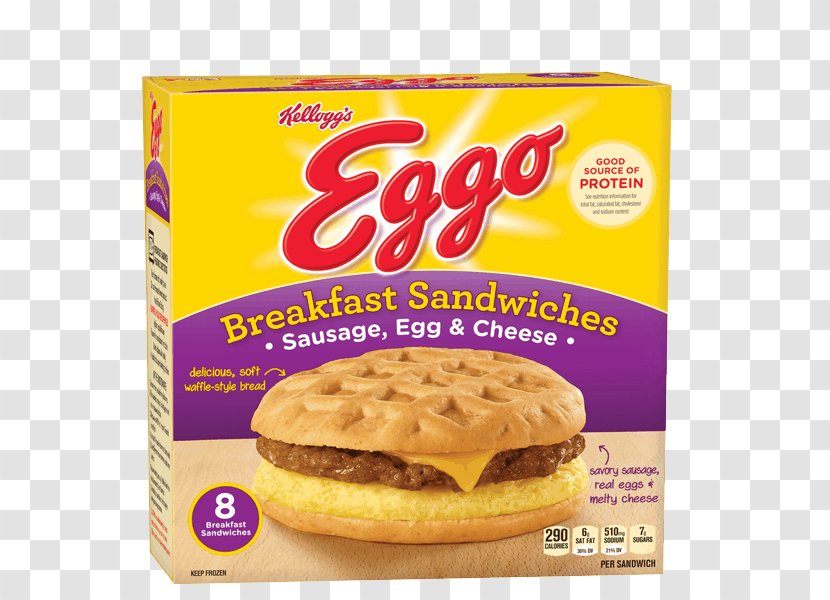 Breakfast Sandwich Bacon, Egg And Cheese Waffle Pancake Transparent PNG