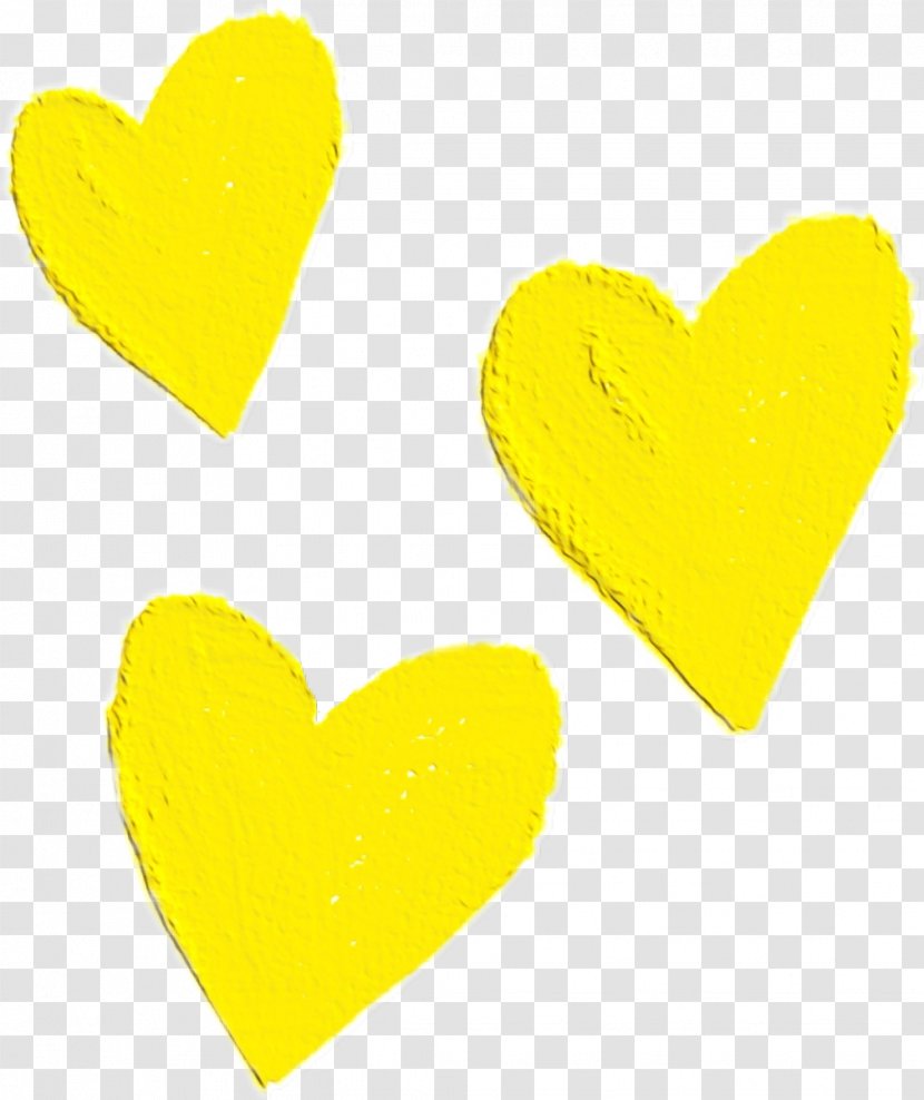 Heart Yellow Love Font - Symbol Transparent PNG
