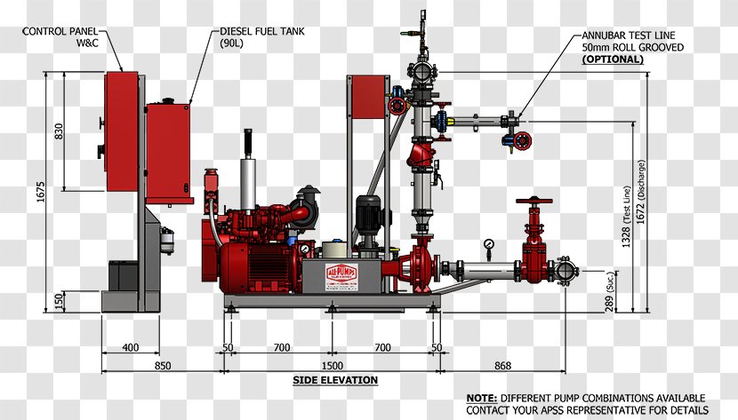 Fire Pump Sprinkler System Hydrant - Alarm Control Panel Transparent PNG