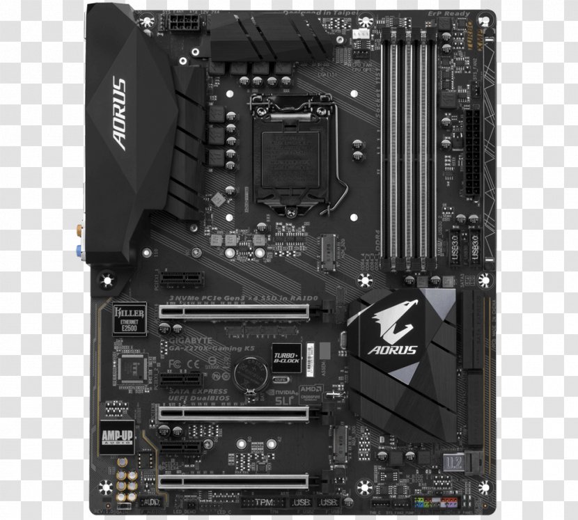 Intel LGA 1151 Gigabyte Technology Motherboard ATX - Ddr4 Sdram - Cartoon Transparent PNG