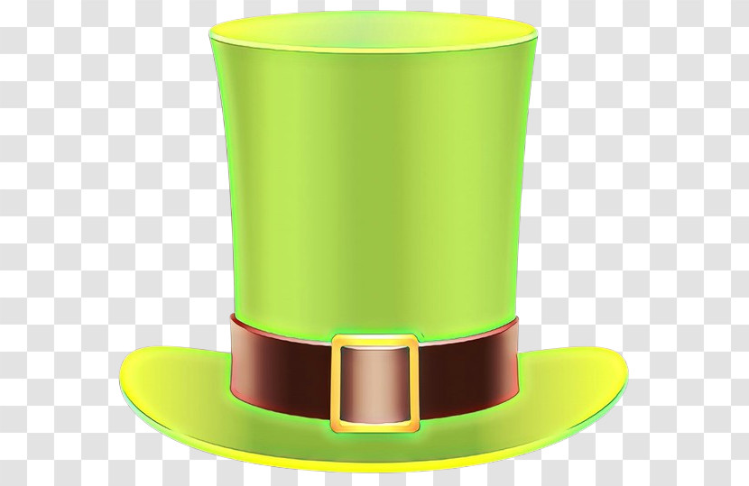 Green Yellow Cylinder Cup Serveware Transparent PNG