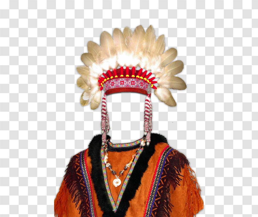 Indigenous Peoples Of The Americas Tribal Chief - Display Resolution - Photomontage Transparent PNG