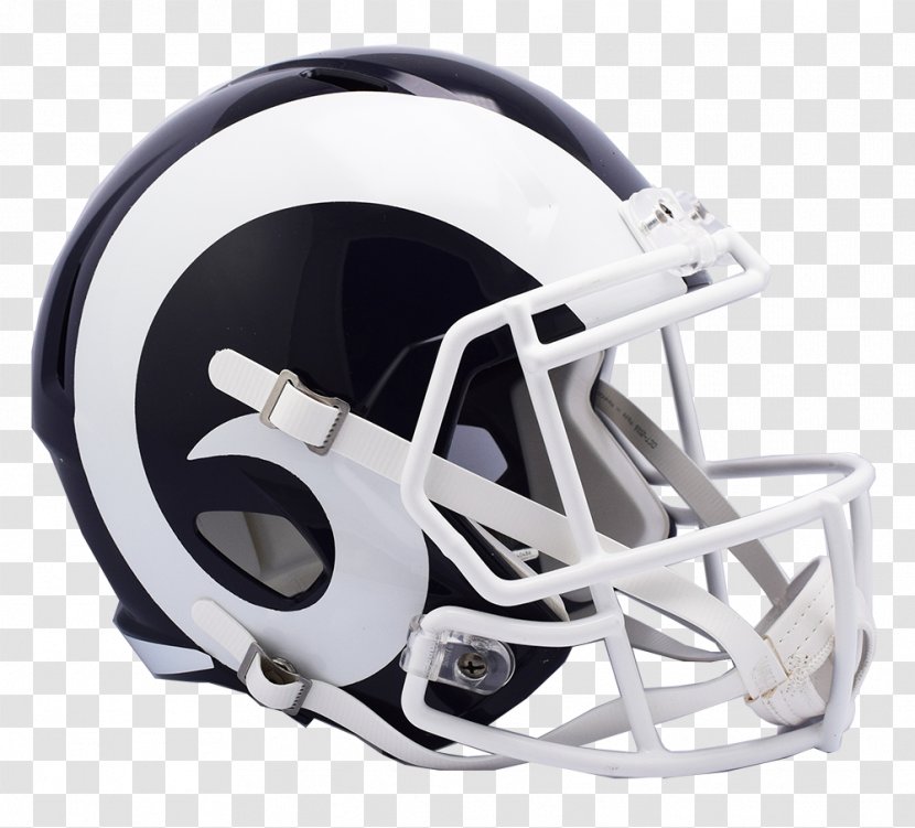 2017 Los Angeles Rams Season NFL American Football Helmets - Nfl Transparent PNG