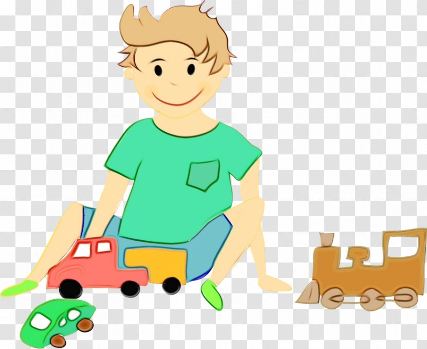 Cartoon Baby - Child - Vehicle Playset Transparent PNG