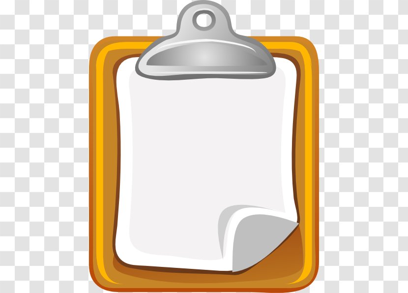 Clipboard Free Content Clip Art - Yellow - Notepad Cliparts Transparent PNG