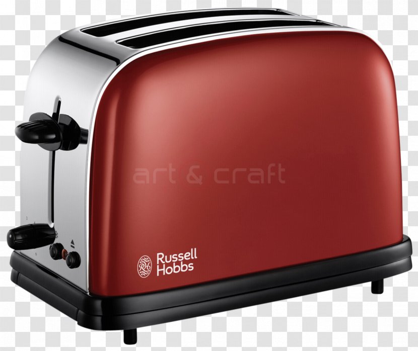 Russell Hobbs Toaster Colours Flame Red 18951-56 Transparent PNG