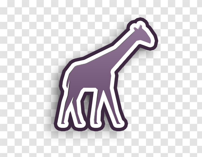 Giraffe Silhouette Icon POI Nature Icon Animals Icon Transparent PNG