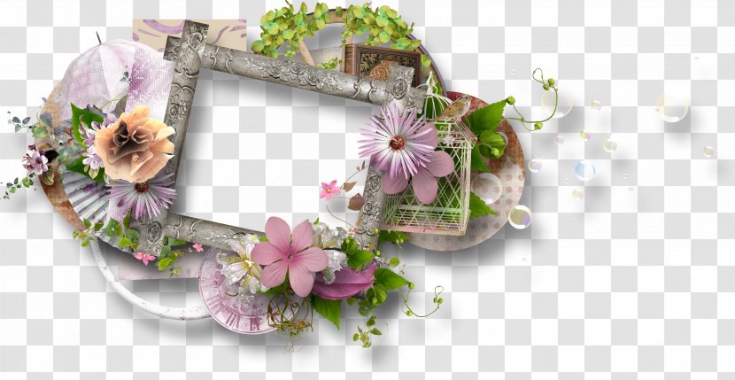 Cut Flowers Picture Frames Floral Design - Waterflower Transparent PNG