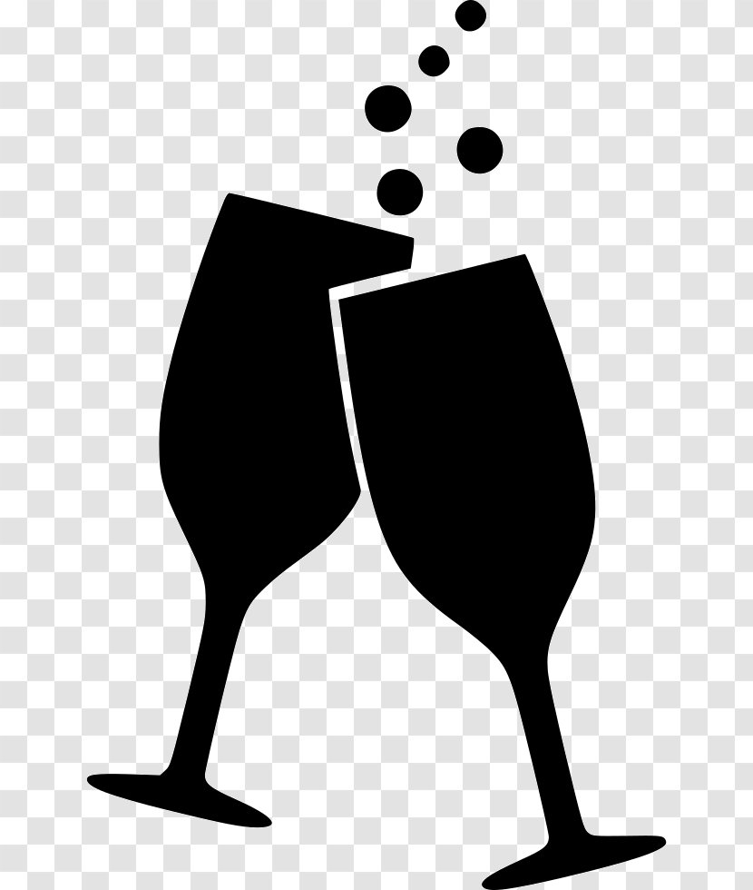 Wine Glass Alcoholic Drink Beer Clip Art - Silhouette - Party Cheers! Transparent PNG