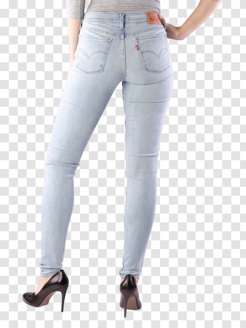 Jeans Denim Waist Leggings - Flower Transparent PNG