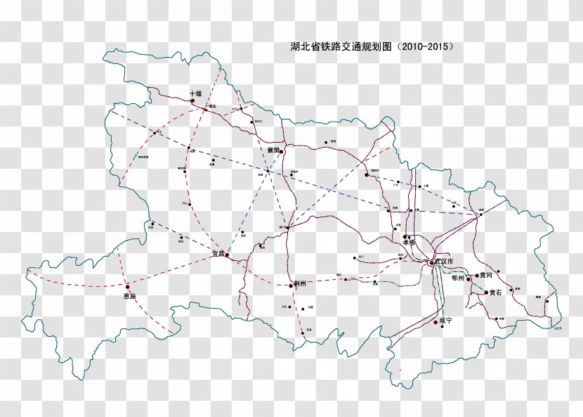 Map Area Pattern - Diagram - Of Hubei Province Transparent PNG