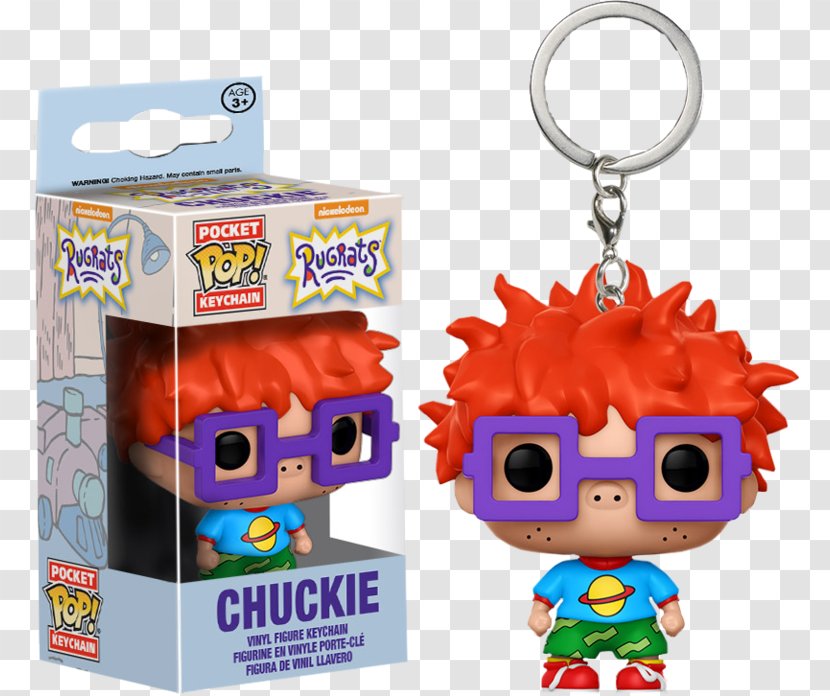 Rugrats Chuckie Finster Pocket Pop! Key Chain CHASE Nickelodeon Tommy Funko Vinyl Figure #225 Action & Toy Figures - Star Trek Doctor Who Keychains Transparent PNG