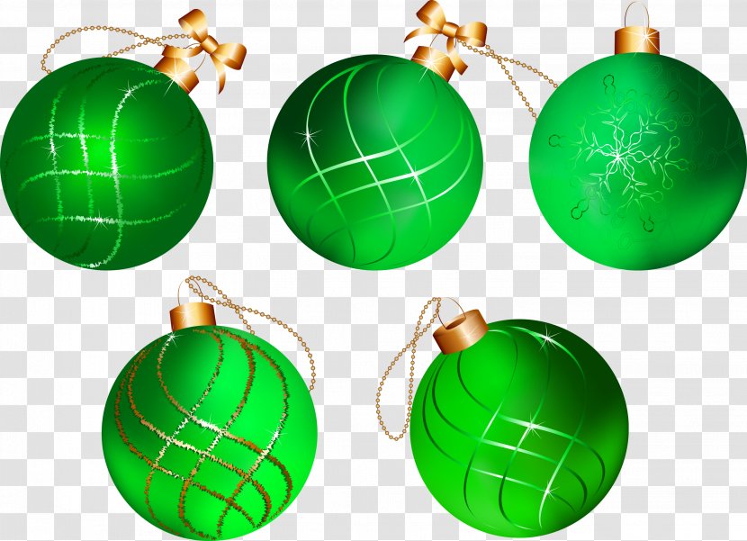 Green Sphere Christmas Ornament Tree - Red Transparent PNG