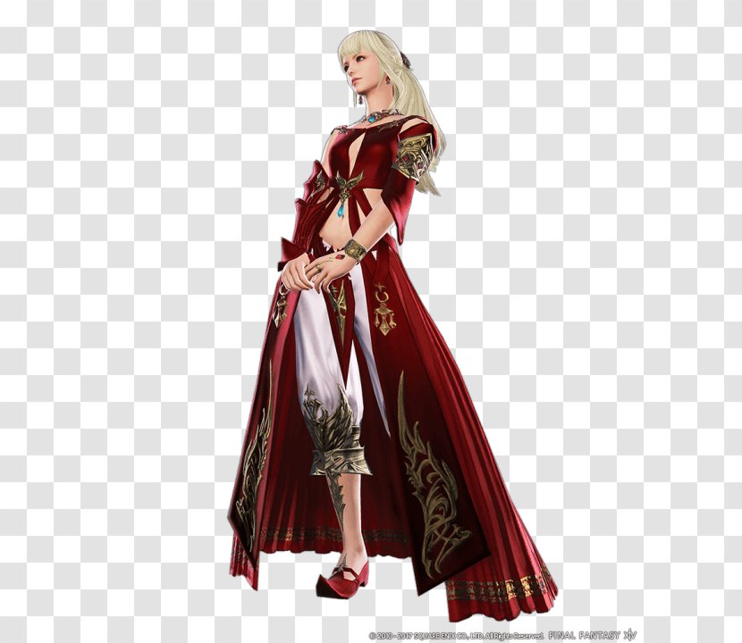 Final Fantasy XIV: Stormblood Crystal Chronicles Fabula Nova Crystallis Non-player Character - Expansion Pack - Details Of The Main Clothing Transparent PNG