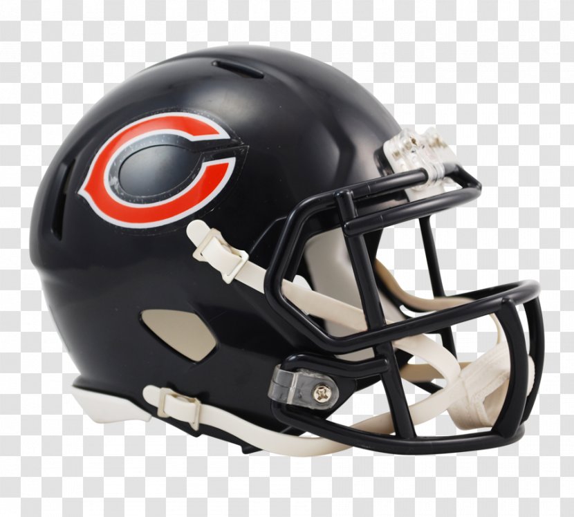 Chicago Bears NFL American Football Helmets Riddell - Sports Memorabilia Transparent PNG