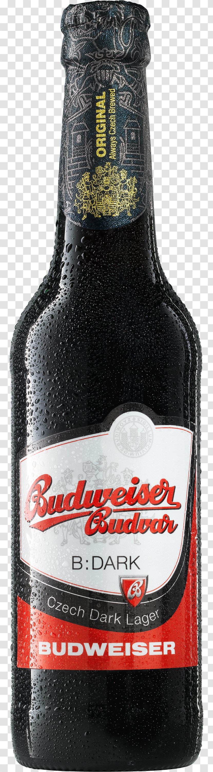 Beer Bottle Budweiser Budvar Brewery Lager - Bier Transparent PNG