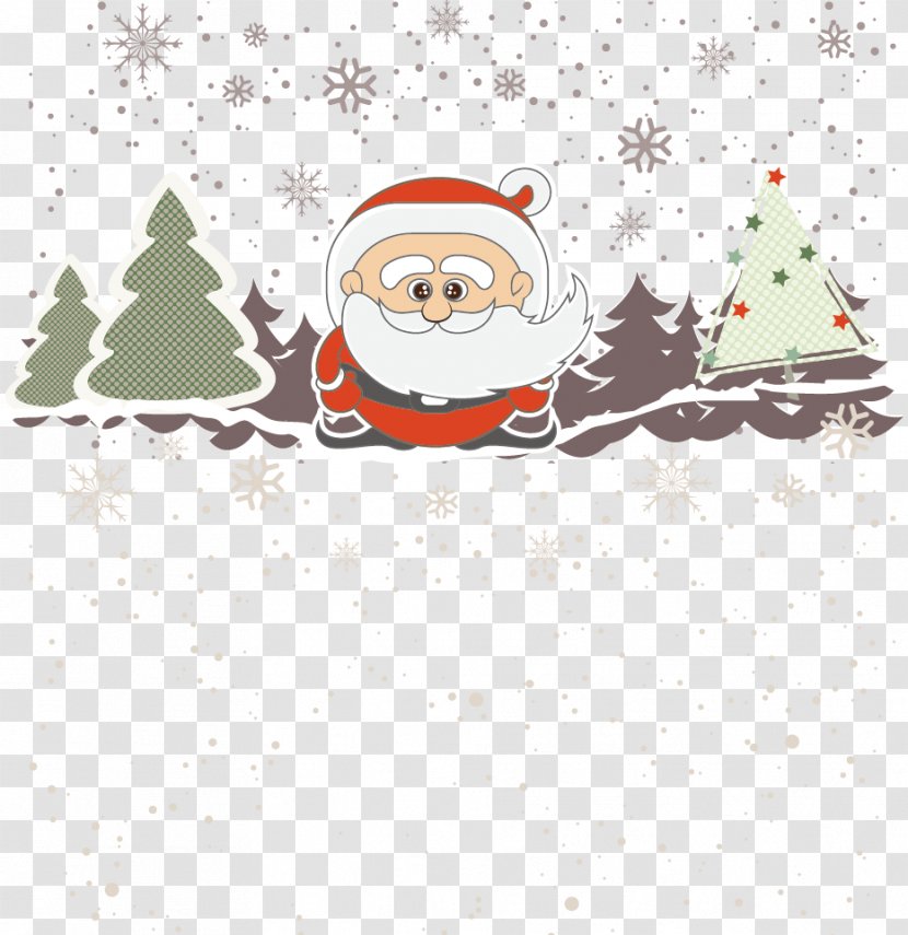 Santa Claus Christmas Tree Beard - Fictional Character - Vector Transparent PNG