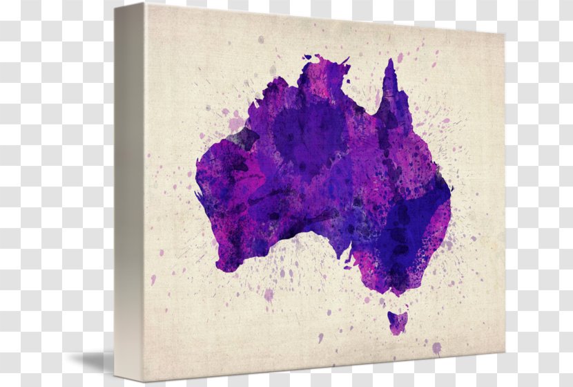 Australia Canvas Print Map Transparent PNG