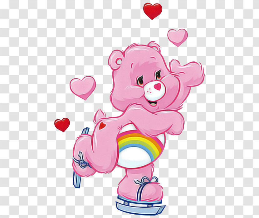 Pink Cartoon Heart Animal Figure Transparent PNG
